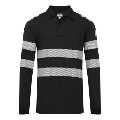 FR Modaflame Anti-Static Hi-Vis Long Sleeve Polo Shirt