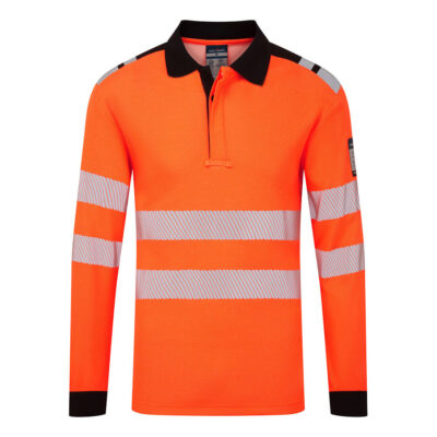 FR Modaflame Anti-Static Hi-Vis Long Sleeve Polo Shirt
