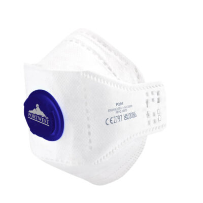 Masca de respirat EAGLE FFP2 cu valva Dolomite si pliere verticala (Pk10)